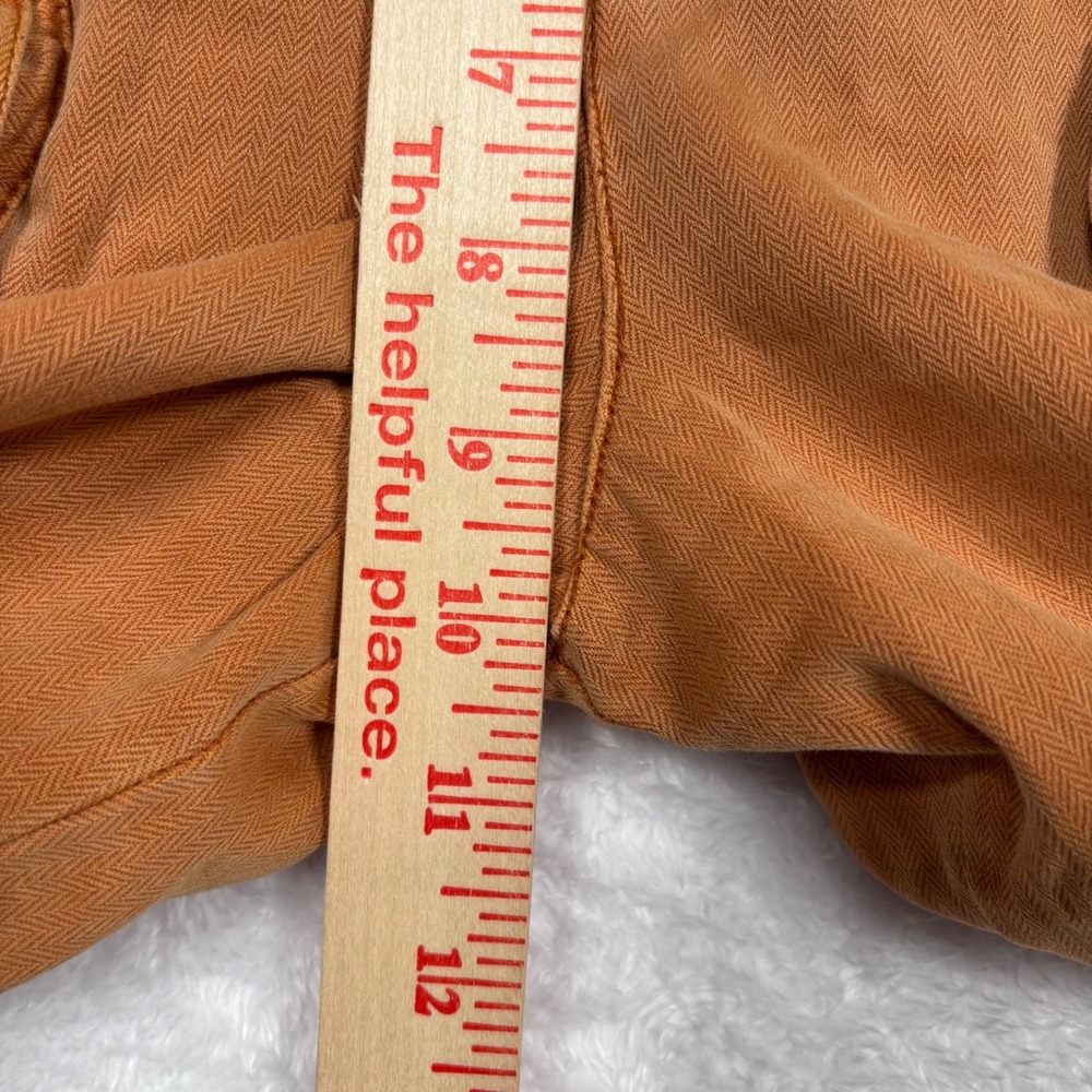 Free People Cargo Tahiti Pant Women L Rust Orange Utility Wide Leg Cropped Baggy - Picture 15 of 16